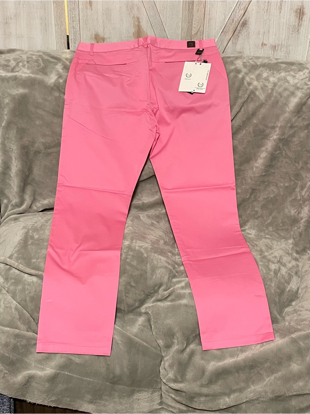 Men’s Pink Straight-Leg Jeans - Picture 4 of 4